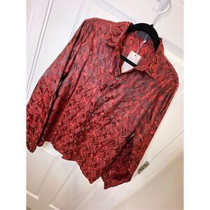 Yimanie NWT small men’s button down long sleeve shirt